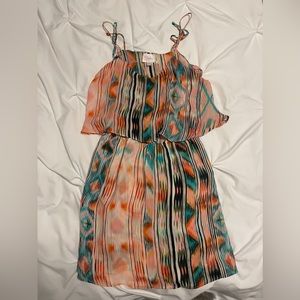 Parker dress, Size XS- multi color, spaghetti strap